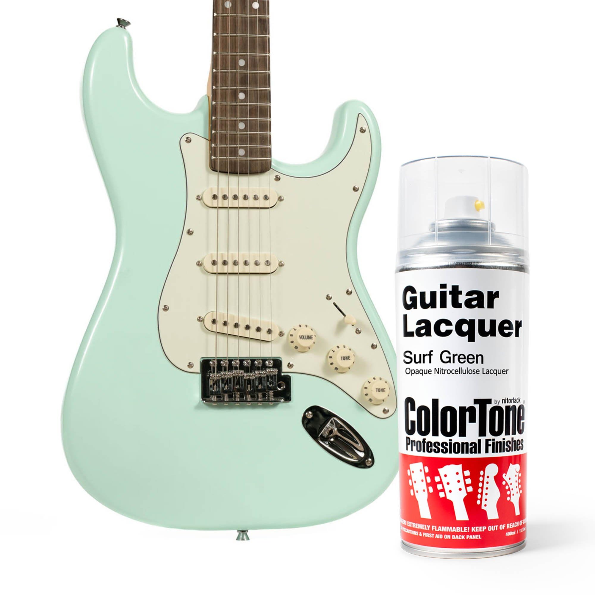 Amazon.com: ColorTone Aerosol Guitar Lacquer, Surf Green : Musical